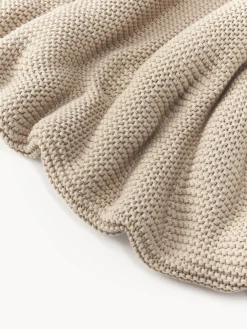 Coperta lavorata a maglia in cotone organico Adalyn