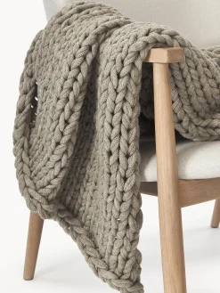 Coperta a maglia grossa fatta a mano Adyna