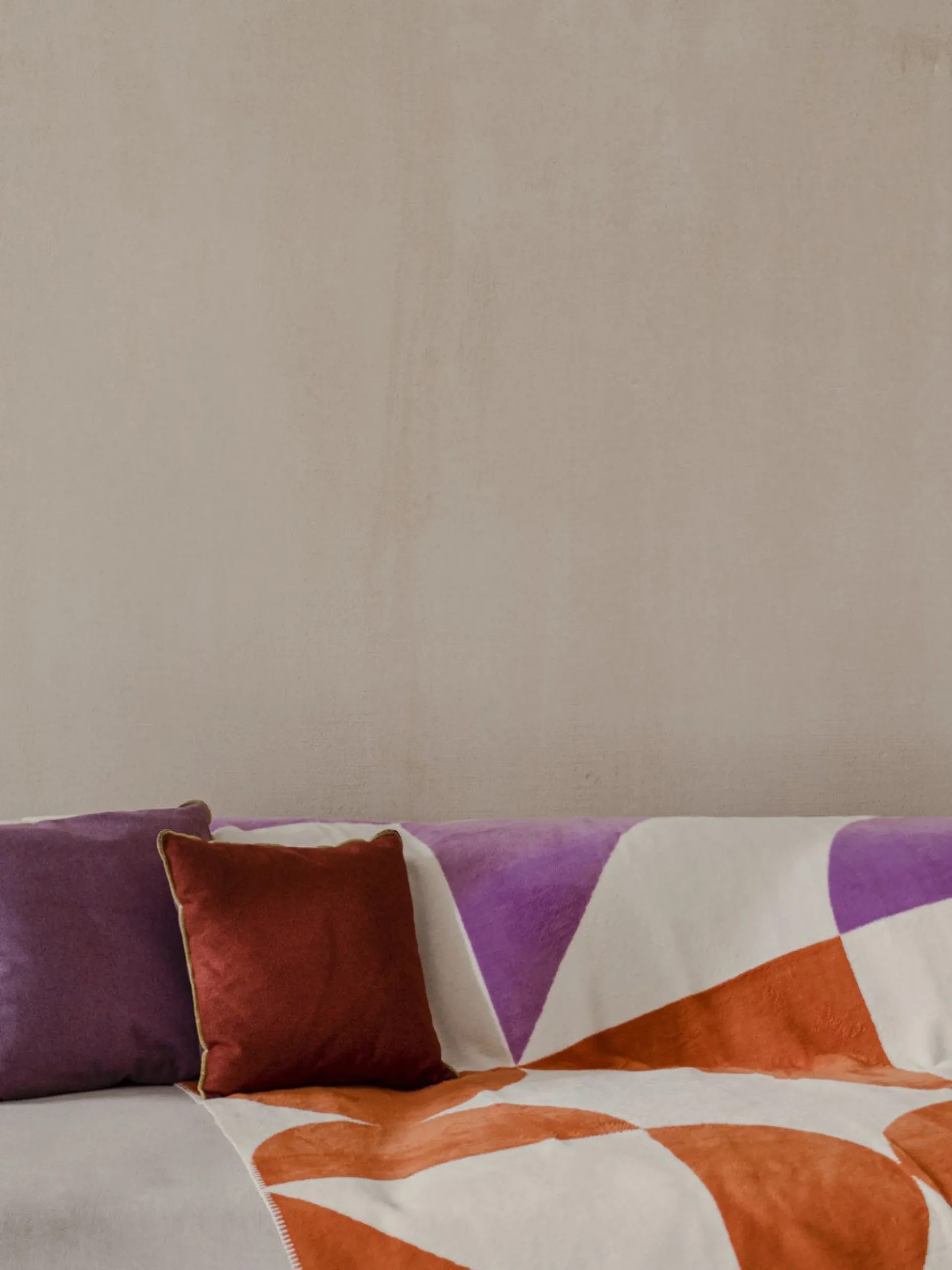 Coperta con motivo geometrico Tul
