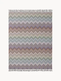 Coperta con motivo zig-zag Perseo