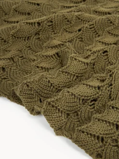 Coperta in cotone a maglia Vera