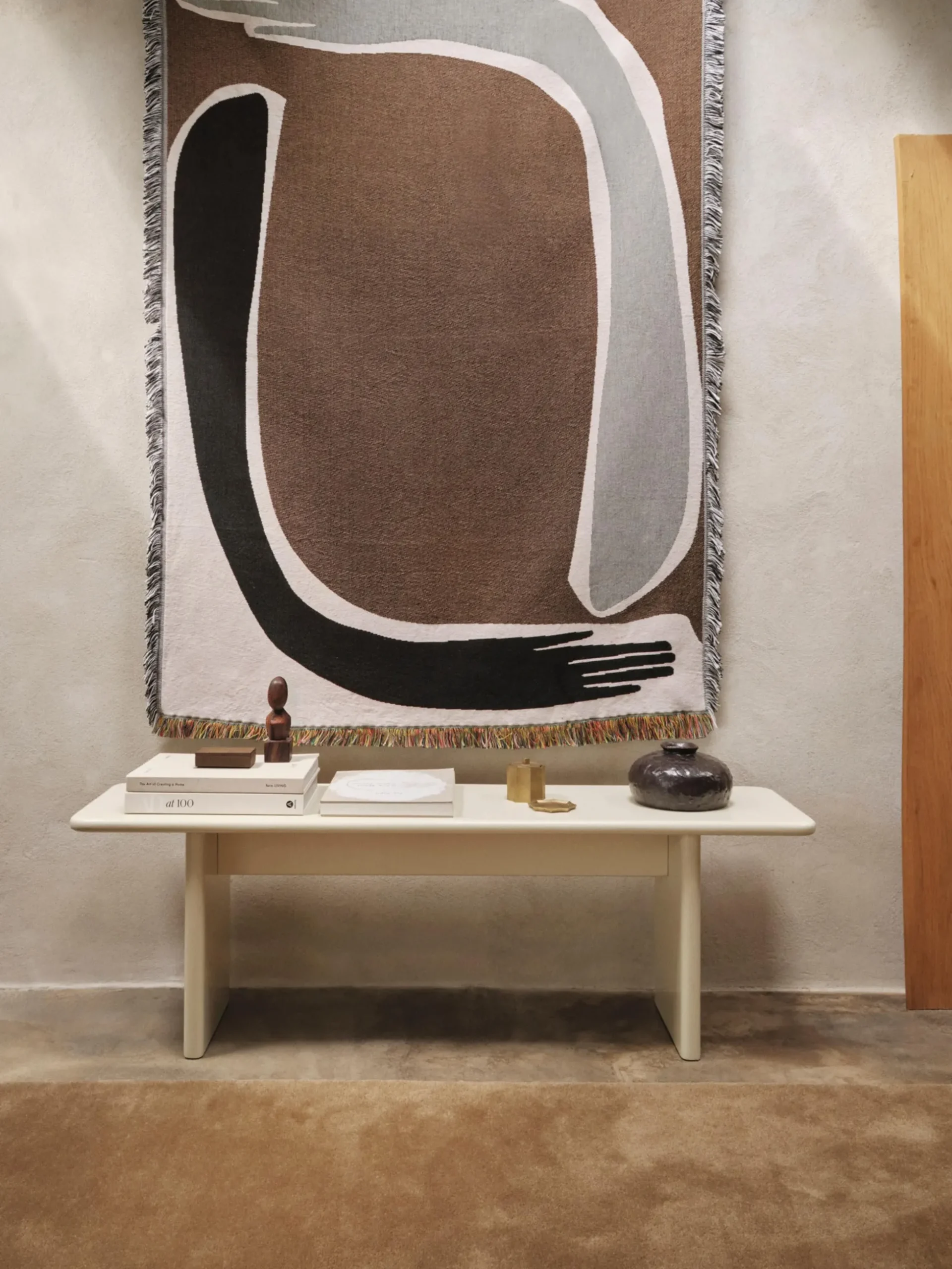 Coperta in cotone con frange Pose