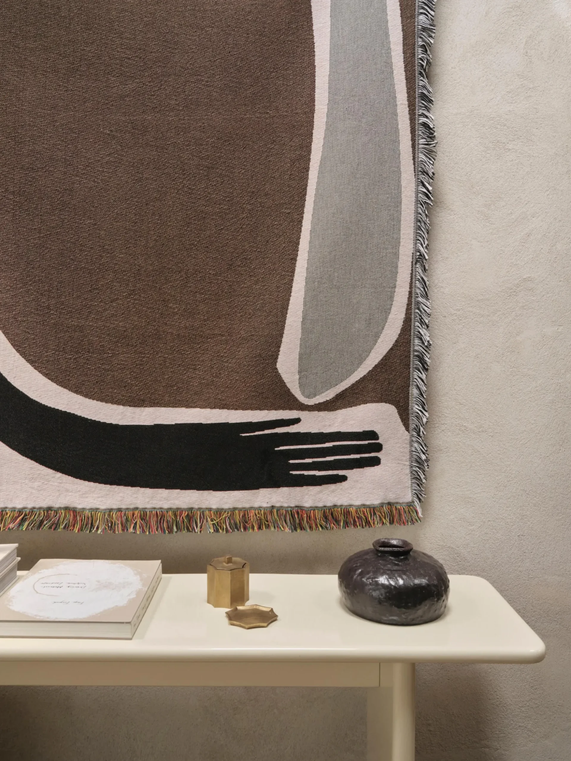 Coperta in cotone con frange Pose