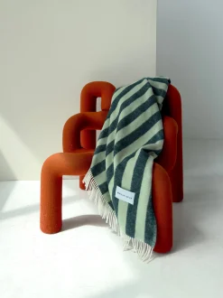 Coperta in lana a righe Candy Wrap