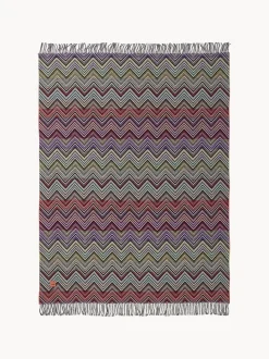 Coperta in lana con frange Perseo