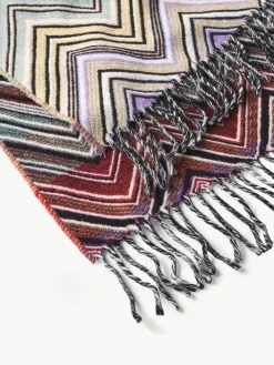 Coperta in lana con frange Perseo