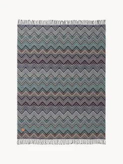 Coperta in lana con frange Perseo