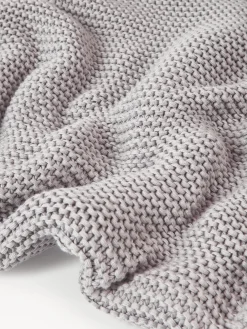 Coperta lavorata a maglia in cotone organico Adalyn