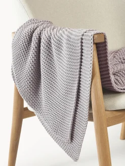 Coperta lavorata a maglia in cotone organico Adalyn