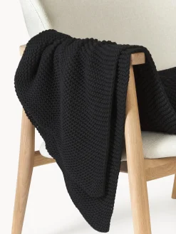 Coperta lavorata a maglia in cotone organico Adalyn