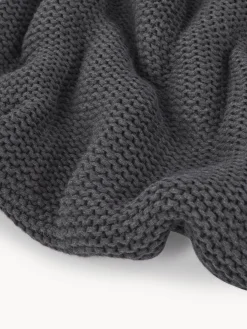 Coperta lavorata a maglia in cotone organico Adalyn