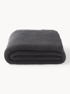 Coperta lavorata a maglia in cotone organico Adalyn
