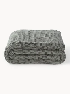 Coperta lavorata a maglia in cotone organico Adalyn