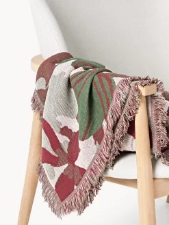 Coperta reversibile con frange Latisha