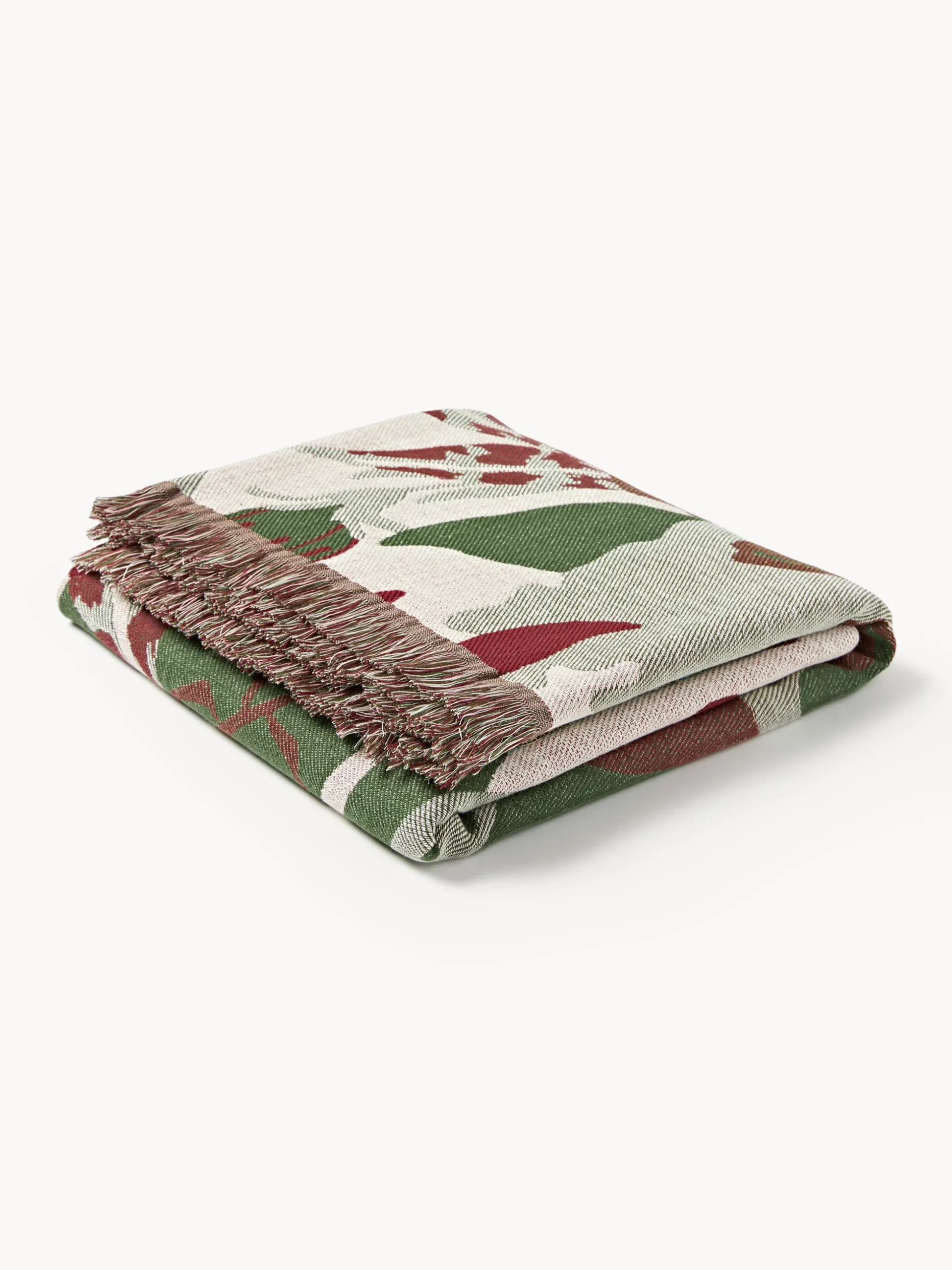 Coperta reversibile con frange Latisha
