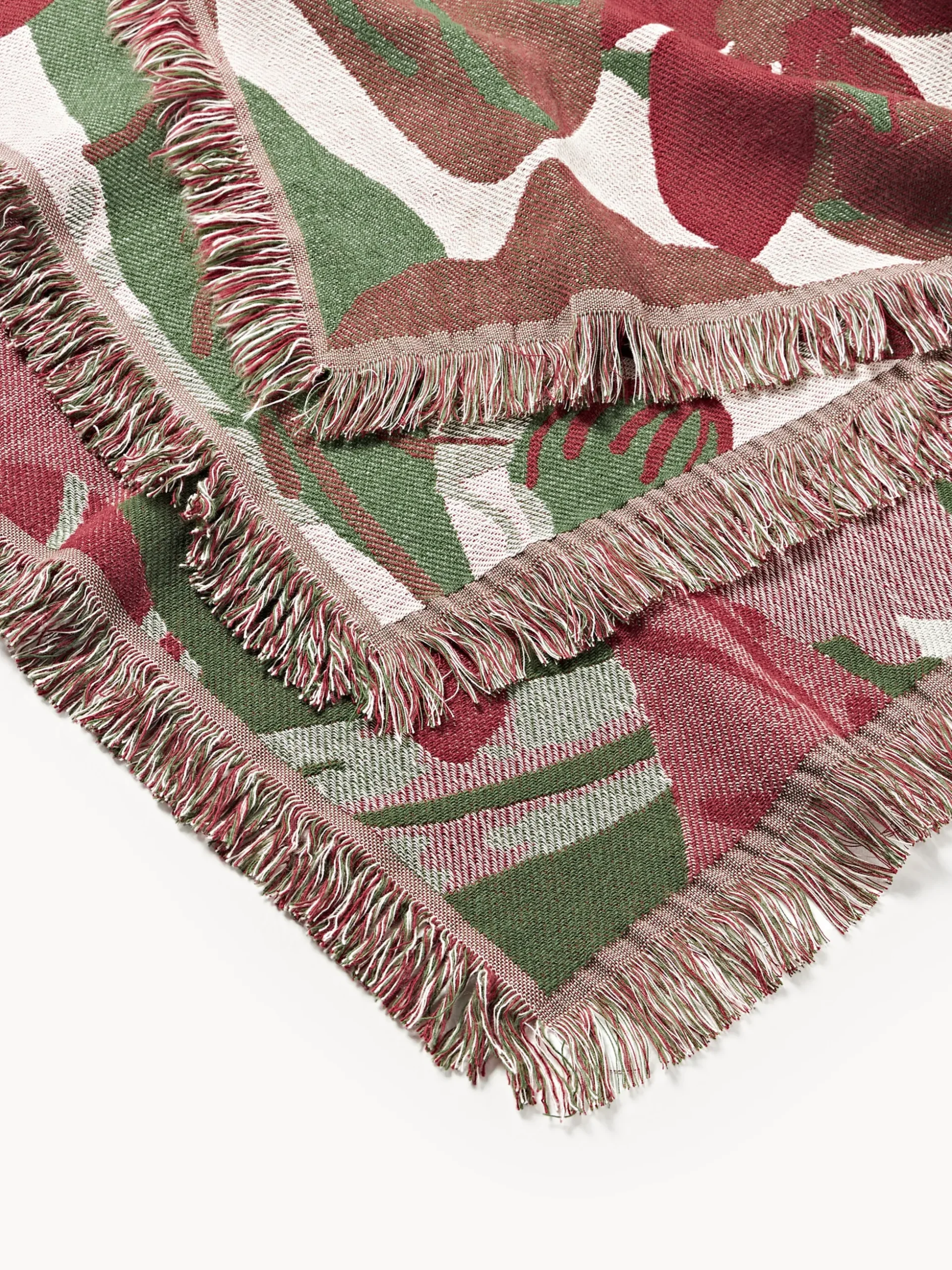 Coperta reversibile con frange Latisha