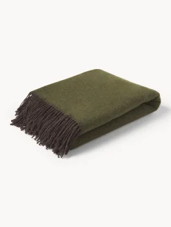 Coperta reversibile in lana Double Face