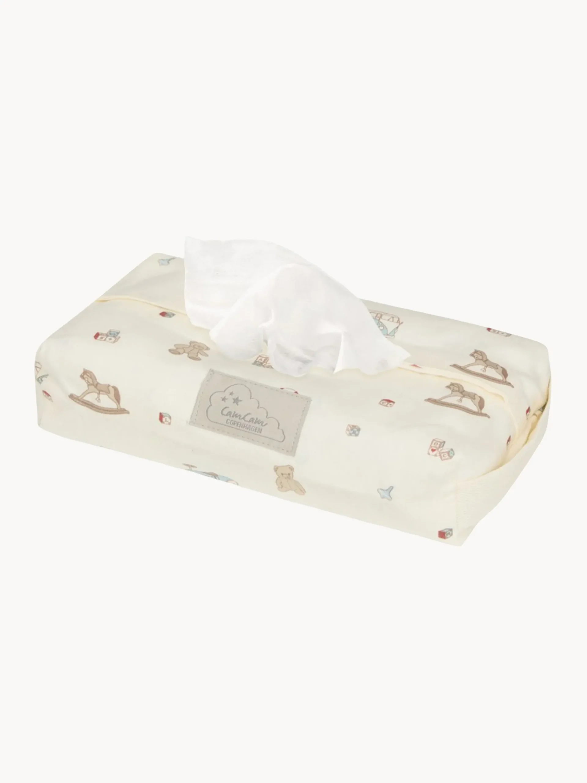 Copertura per salviette umidificate per bambini in cotone organico Vintage Toys