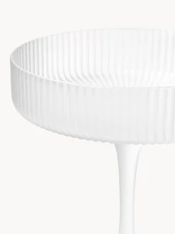 Coppe da champagne in vetro soffiato millerighe Ripple 2 pz