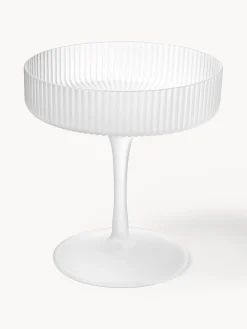 Coppe da champagne in vetro soffiato millerighe Ripple 2 pz
