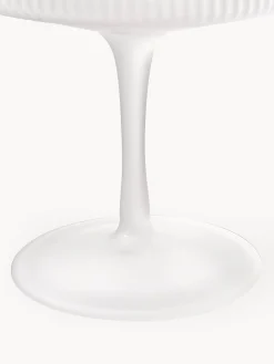 Coppe da champagne in vetro soffiato millerighe Ripple 2 pz