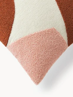 Copricuscino in cotone con decoro astratto Nomi