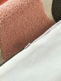 Copricuscino in cotone con decoro astratto Nomi