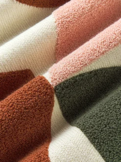 Copricuscino in cotone con decoro astratto Nomi