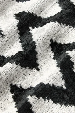 Copricuscino in velluto di seta con motivo a zigzag Velvety