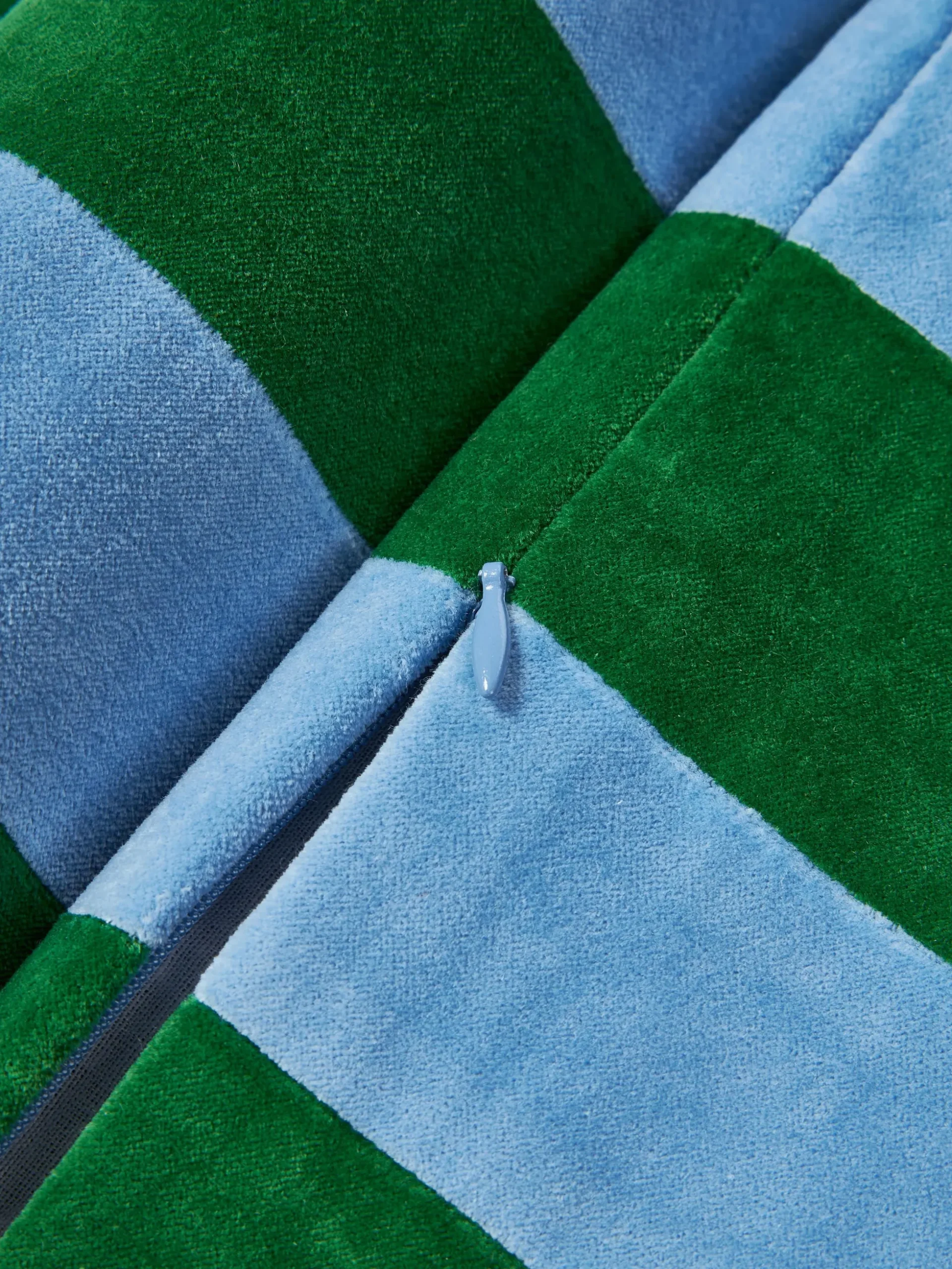 Copricuscino in velluto patchwork Remus