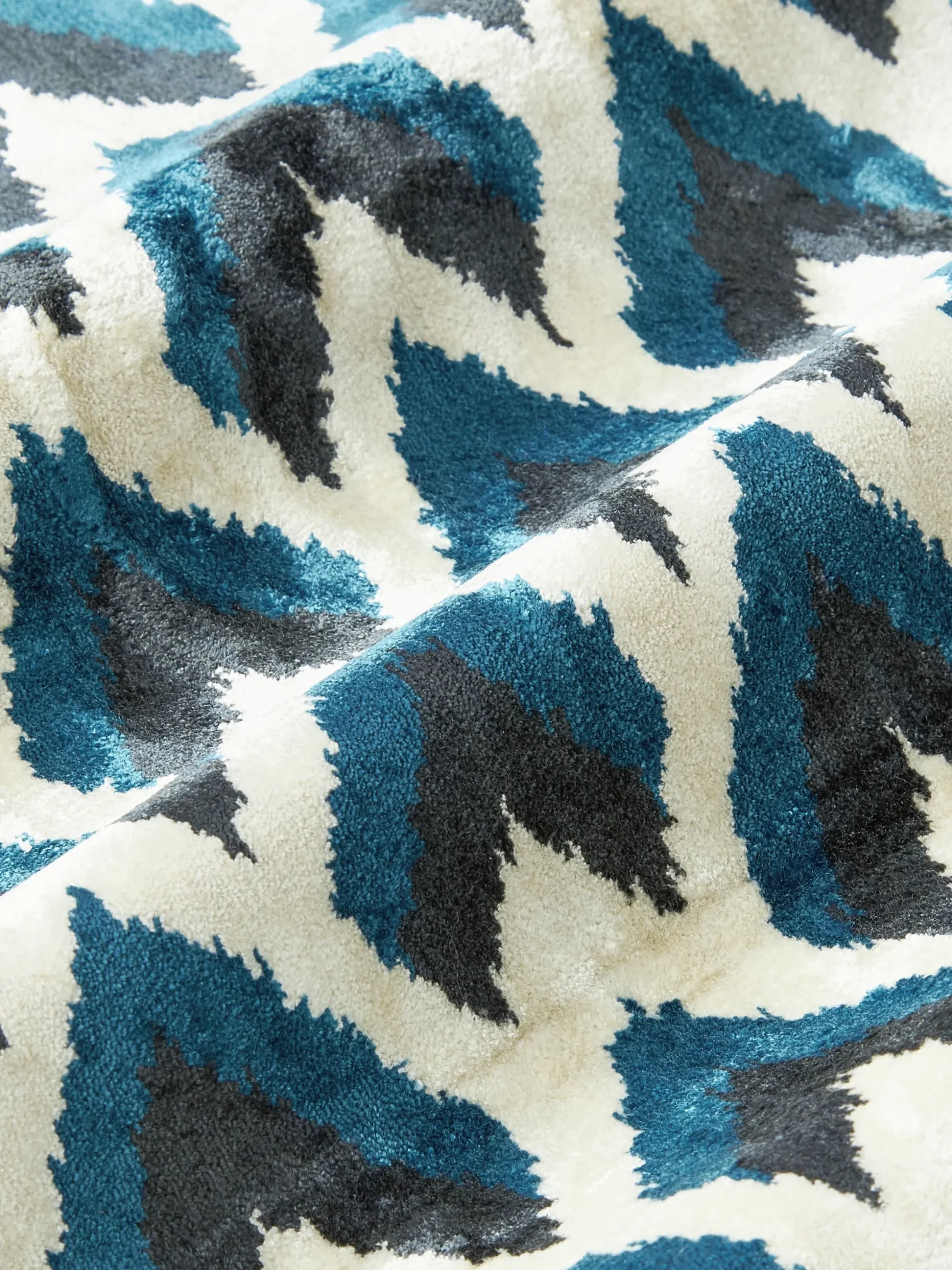 Copricuscino in viscosa con motivo jacquard tessuto Heron