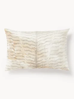 Copricuscino in viscosa con motivo jacquard Helene