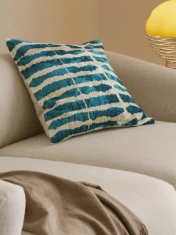 Copricuscino in viscosa con motivo jacquard tessuto Dejan