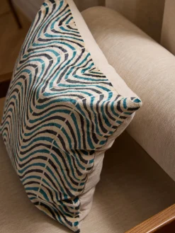Copricuscino in viscosa con motivo jacquard tessuto Hayden
