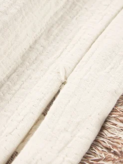 Copricuscino jacquard con frange Rui