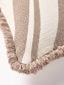 Copricuscino jacquard con frange Rui