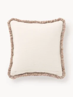 Copricuscino jacquard con frange Rui