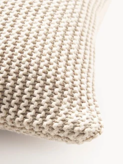 Copricuscino lavorato a maglia in cotone organico Adalyn