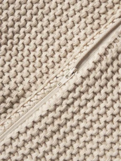 Copricuscino lavorato a maglia in cotone organico Adalyn