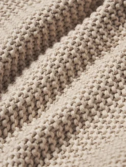 Copricuscino lavorato a maglia in cotone organico Adalyn