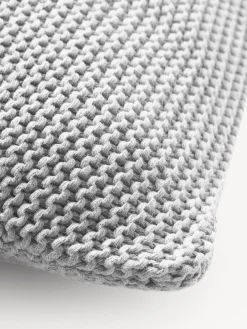 Copricuscino lavorato a maglia in cotone organico Adalyn