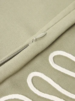 Copricuscino ricamato a mano in cotone organico Jot