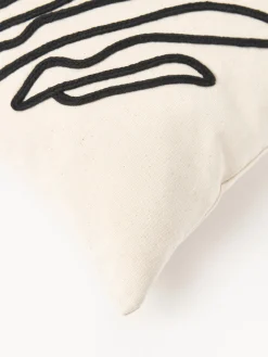Copricuscino ricamato a mano in cotone organico Jot