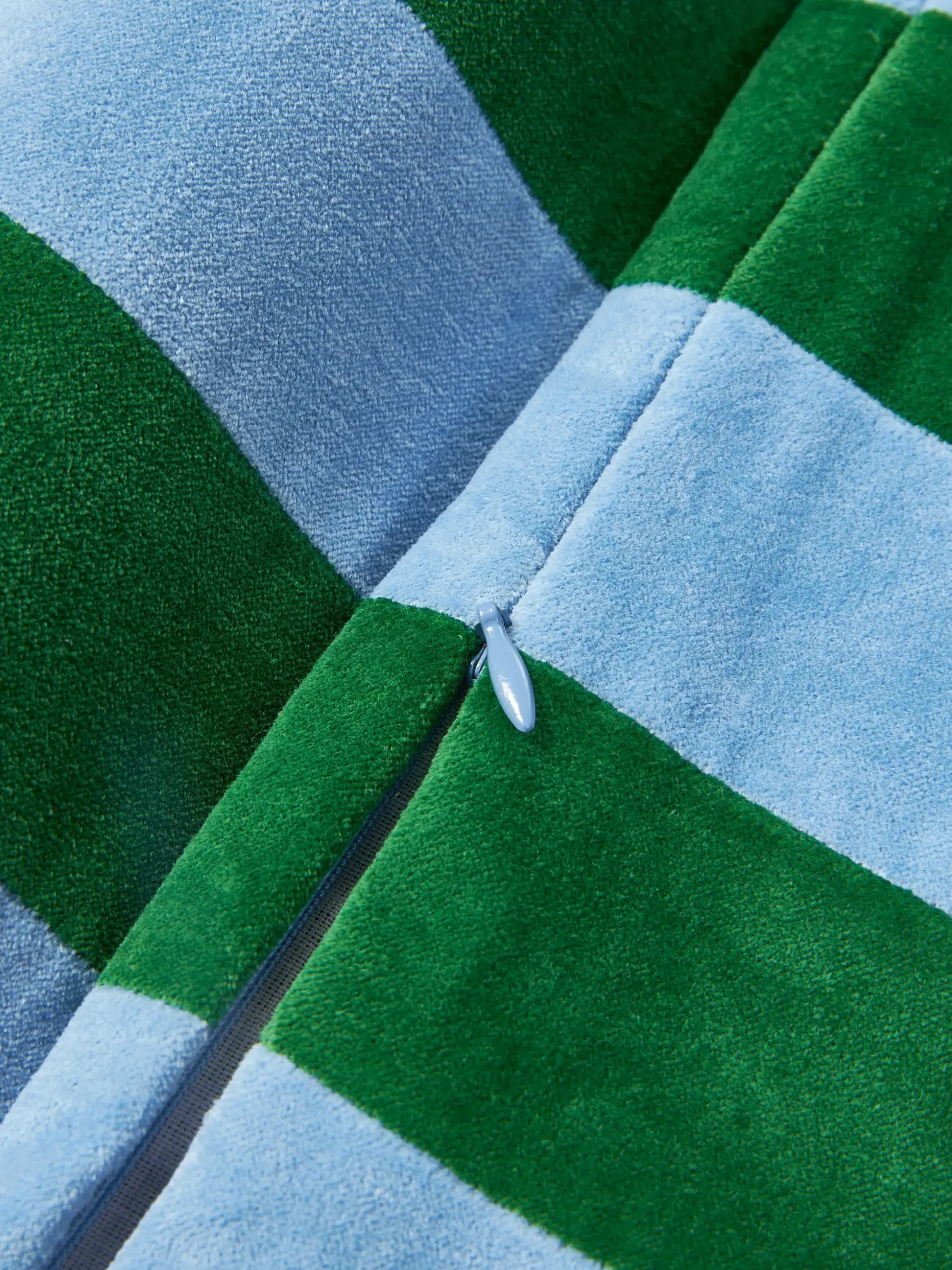 Copricuscino in velluto patchwork Remus