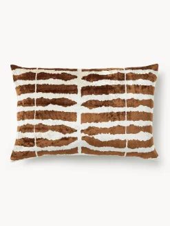 Copricuscino in viscosa con motivo jacquard tessuto Dejan