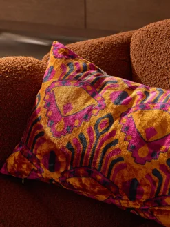 Copricuscino in viscosa con motivo jacquard tessuto Dima