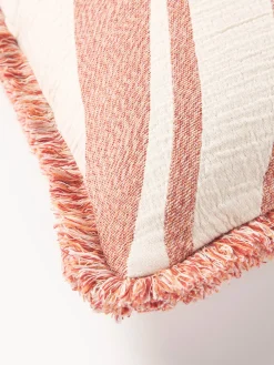 Copricuscino jacquard con frange Rui