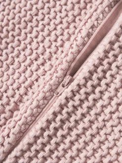 Copricuscino lavorato a maglia in cotone organico Adalyn
