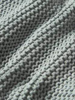 Copricuscino lavorato a maglia in cotone organico Adalyn