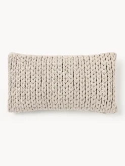 Copricuscino lavorato a maglia grossa fatto a mano Adyna